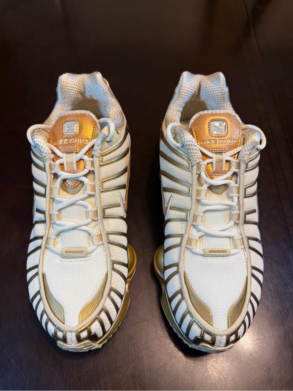 New Nike Shox TL Gold Sneakers Shoes Size US 7 - Picture 6 of 13